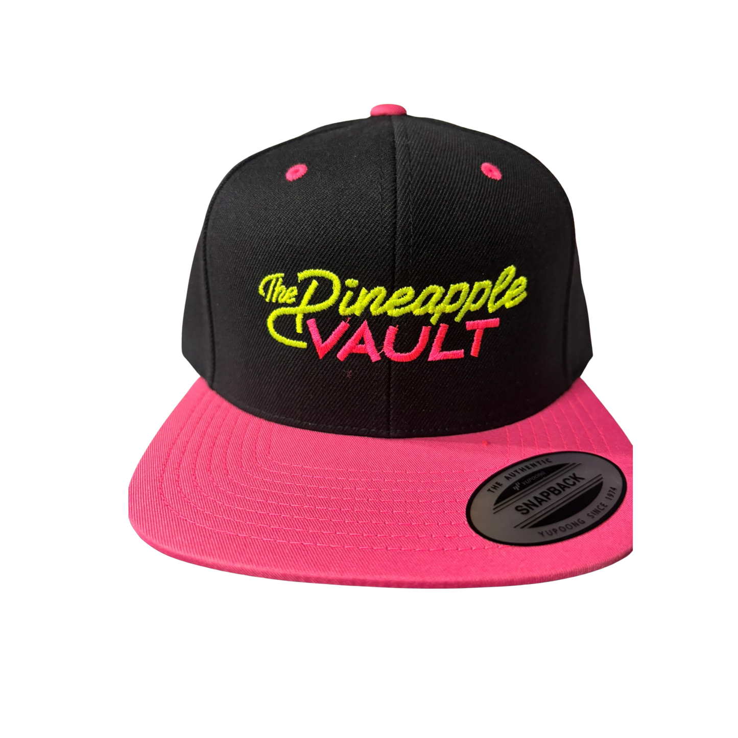 Pineapple Vault Flat Bill Snapback Hats