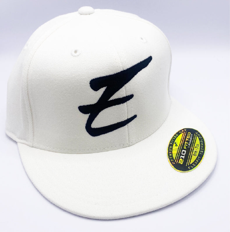 Eden Flex Fit 210 Premium Flat Bill Hat White
