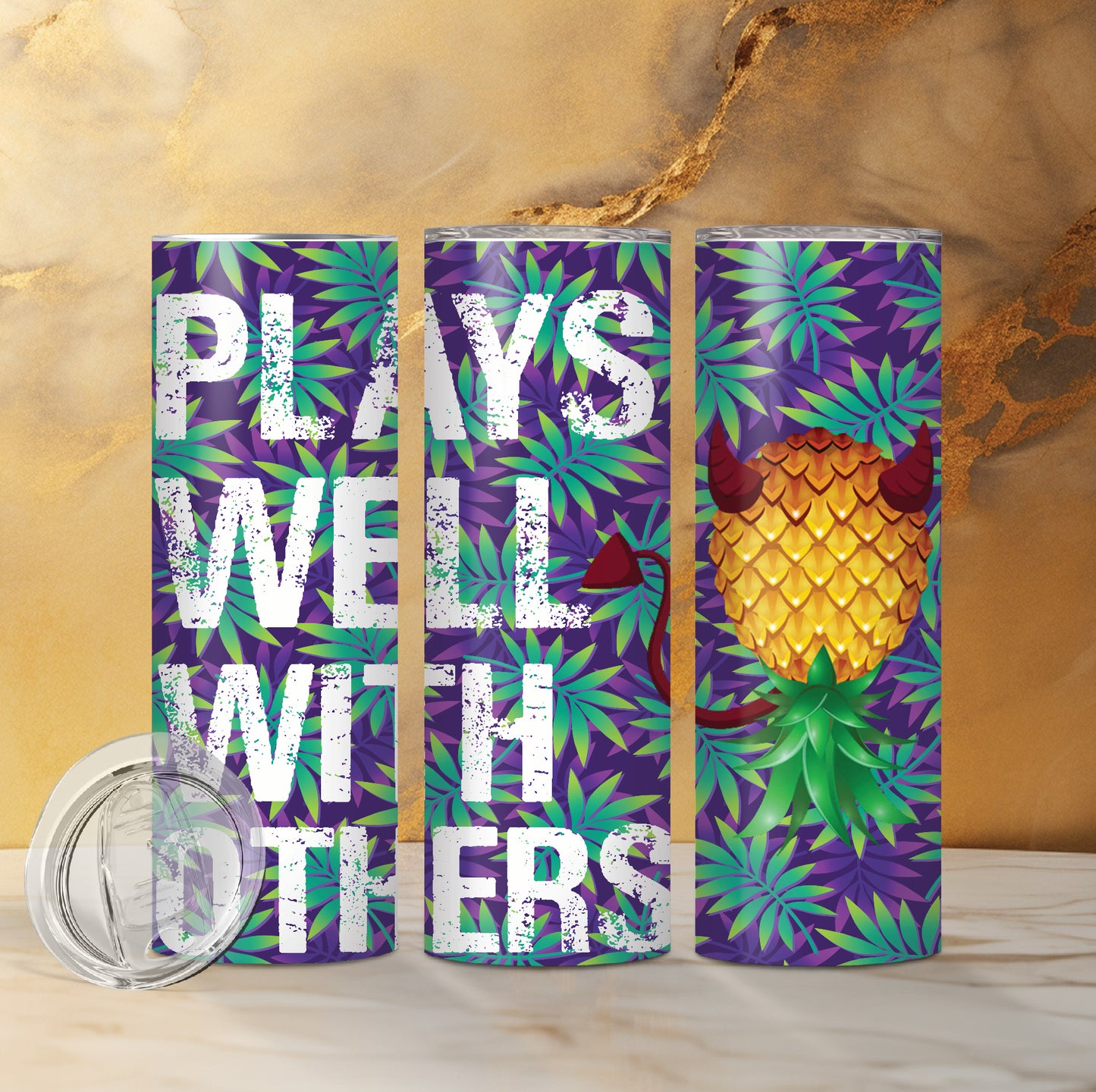 Plays Well With Others Custom Double Insulated Drink Tumbler