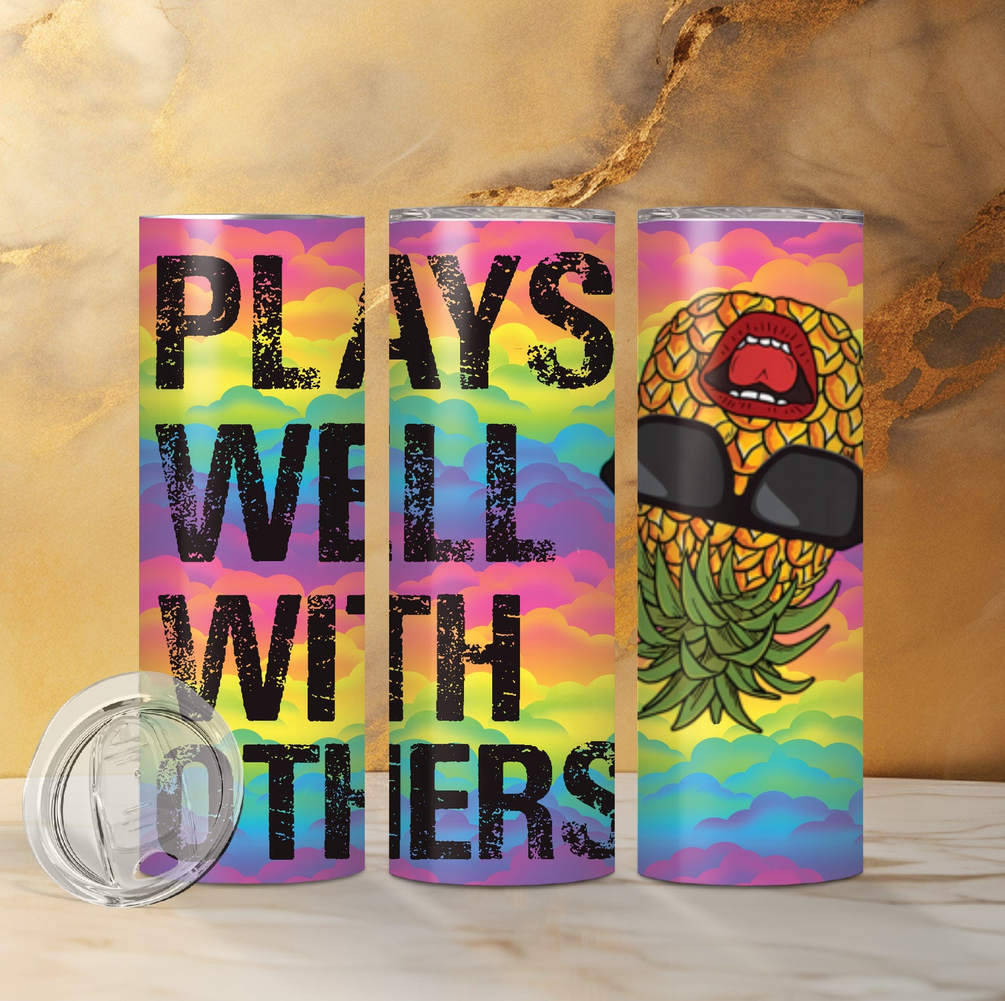 Plays Well With Others Custom Double Insulated Drink Tumbler 2