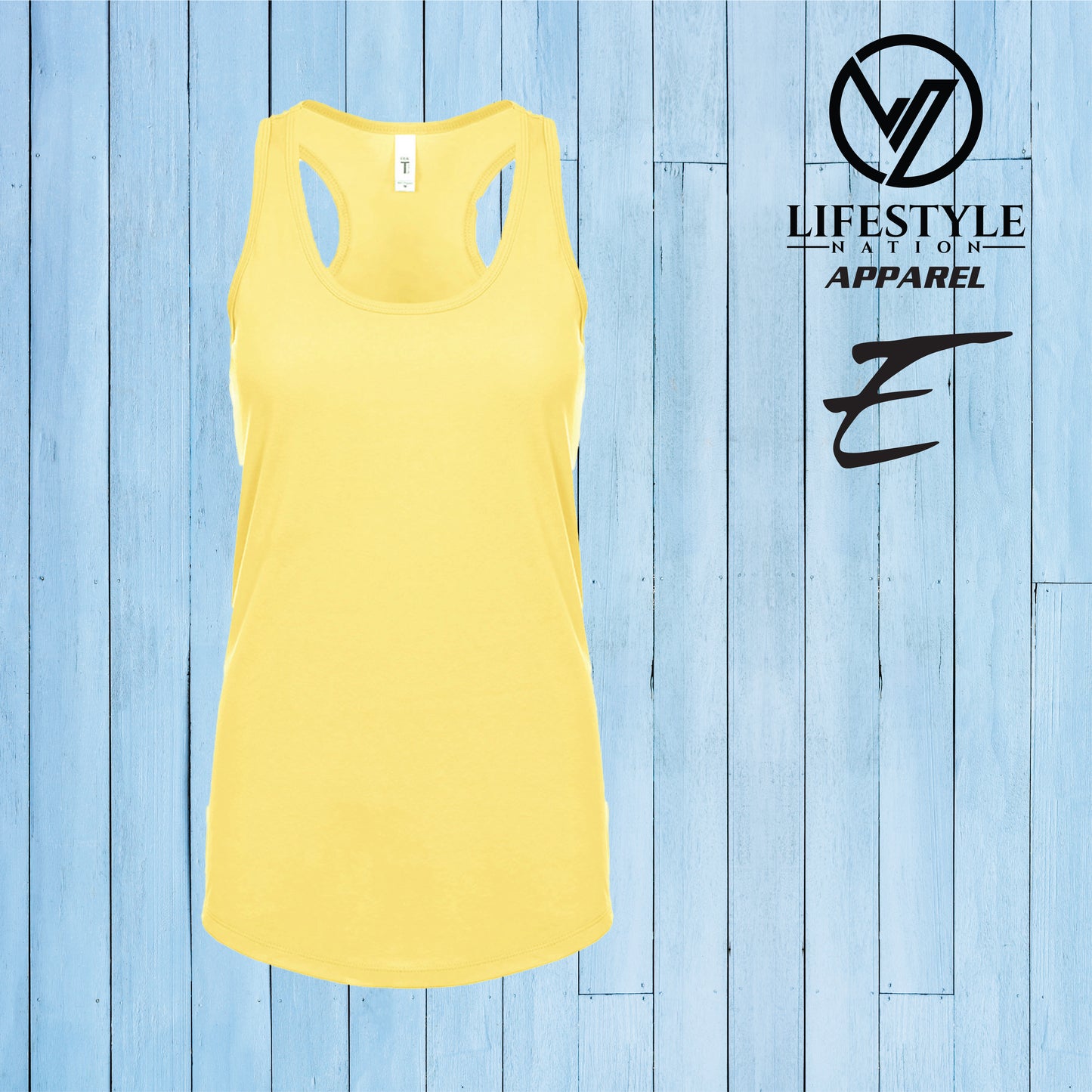 Club Eden Tank Racerback Style Lips E - Pick Color