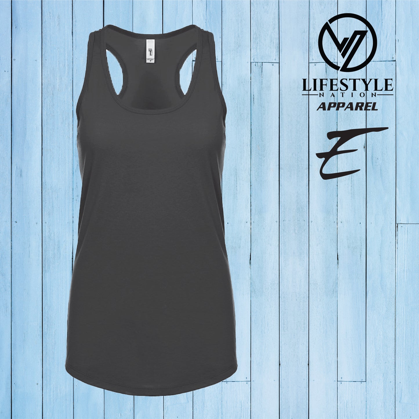 Club Eden Tank Racerback Style Lips E - Pick Color