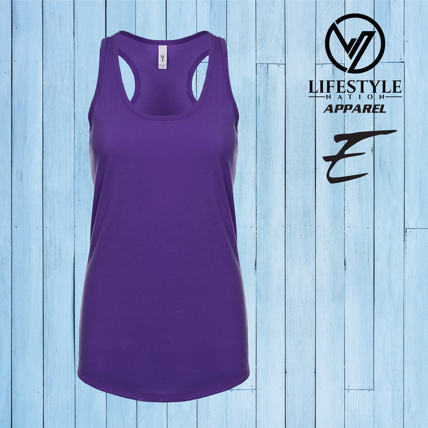 Club Eden Tank Racerback Style Lips E - Pick Color