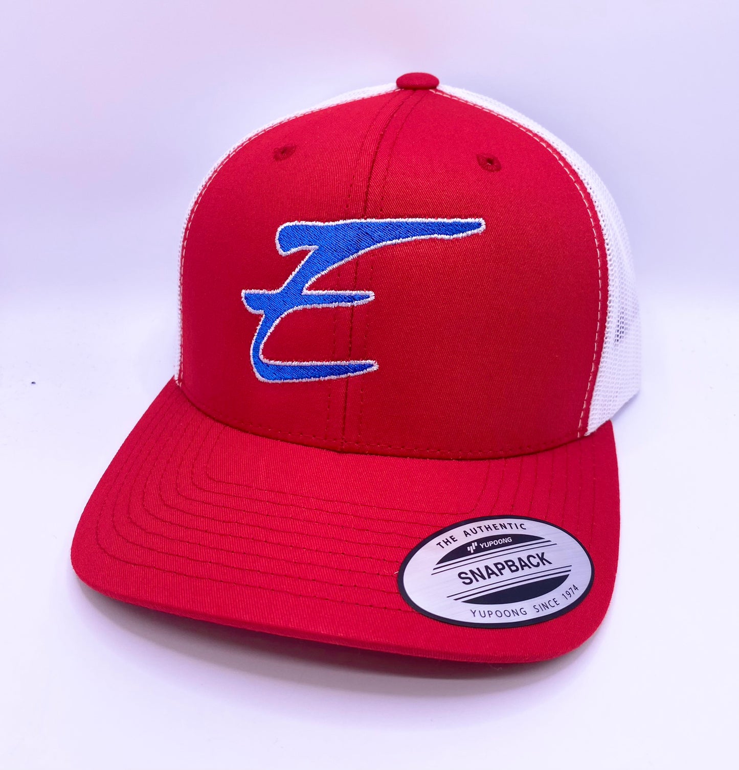 Eden Round Bill Snapback Red White Blue