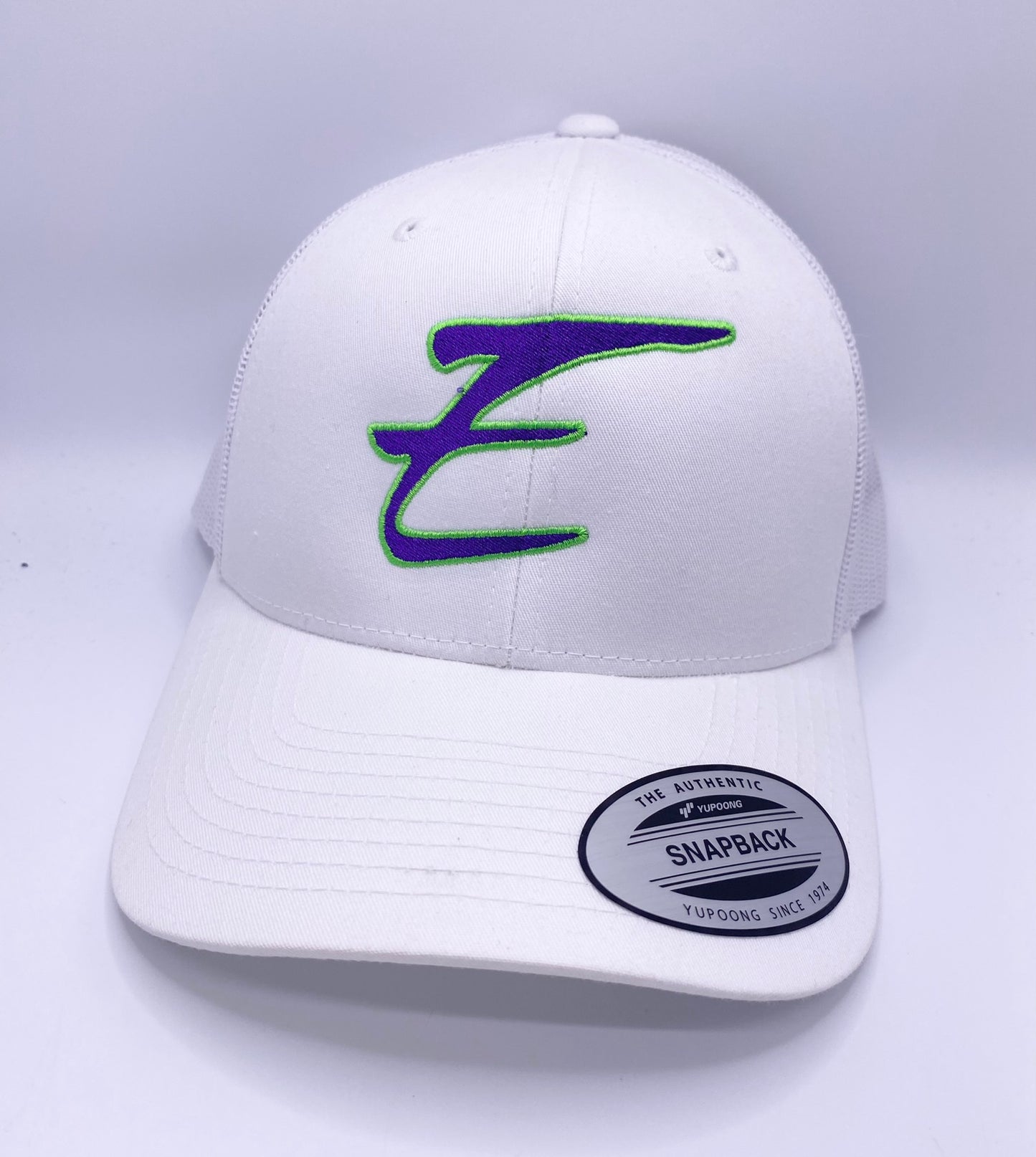 Eden Round Bill Snapback White Purple Green