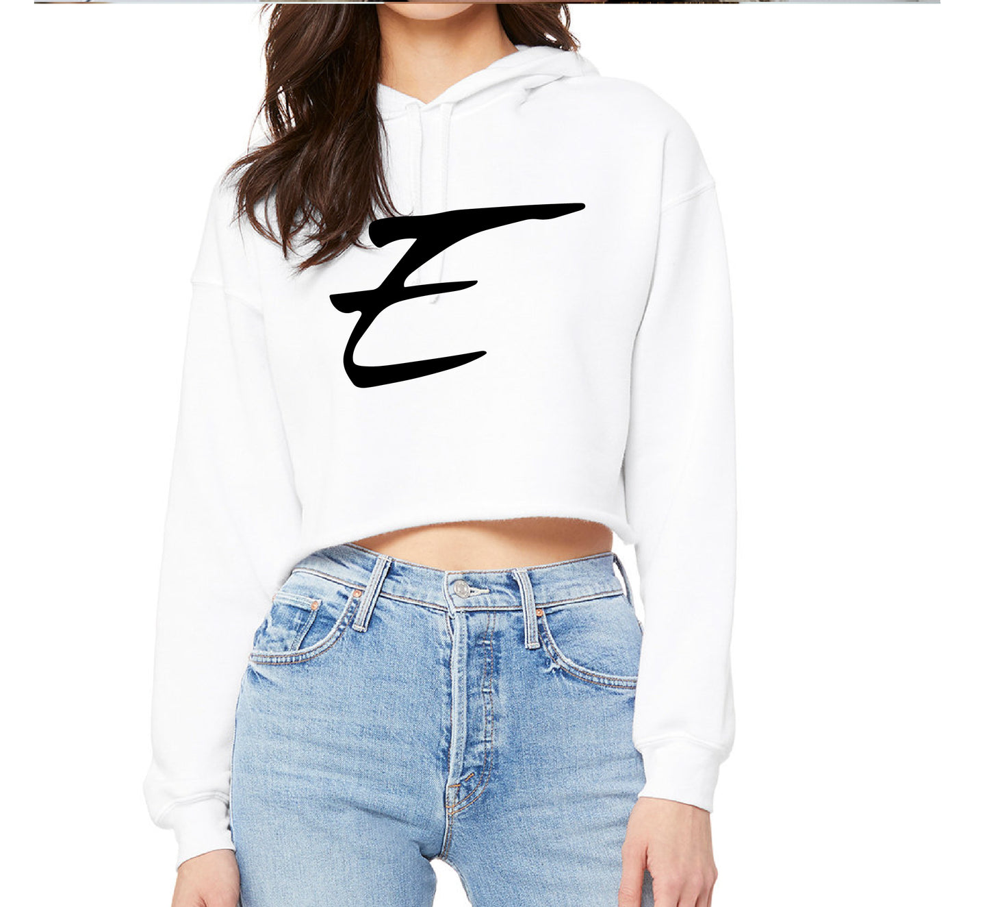 Crop Top Hoodie Pick Design