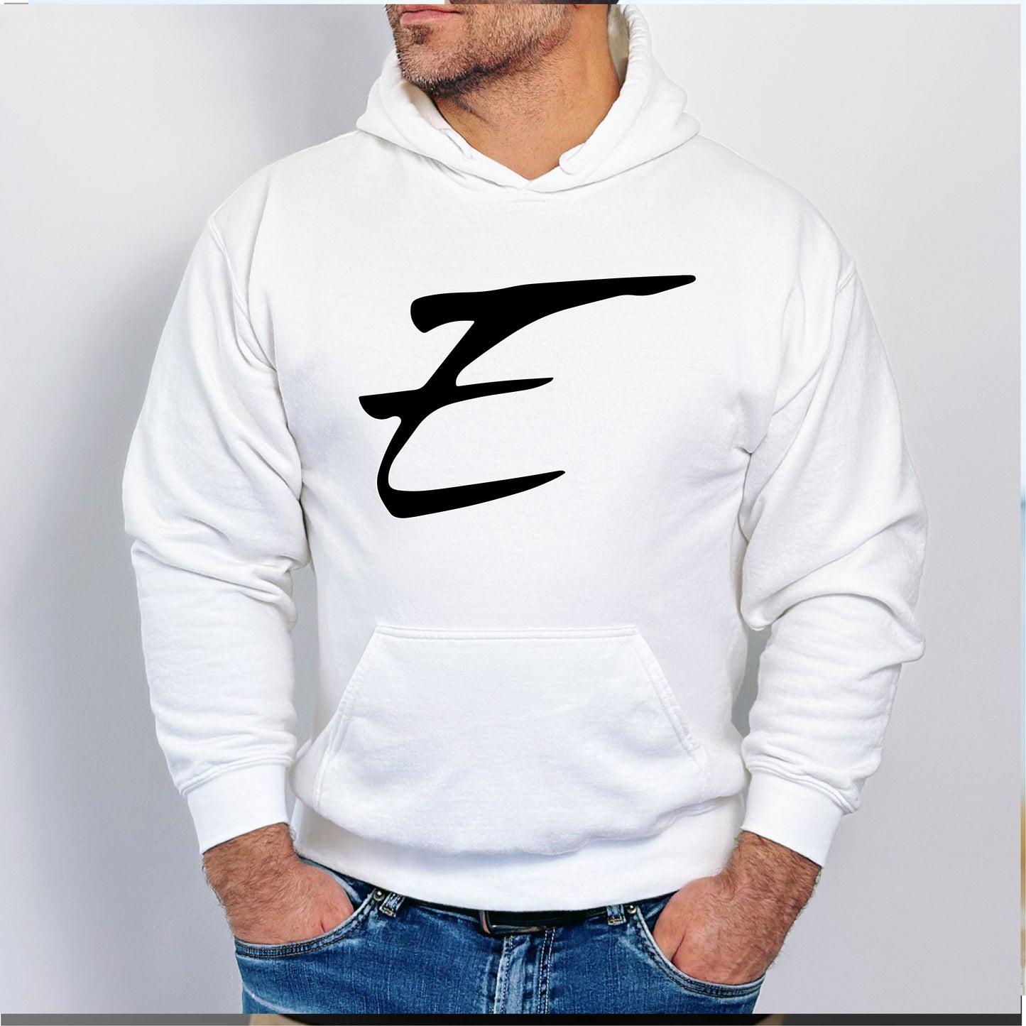 Basic E Hoodie or Crewneck Sweat Shirt