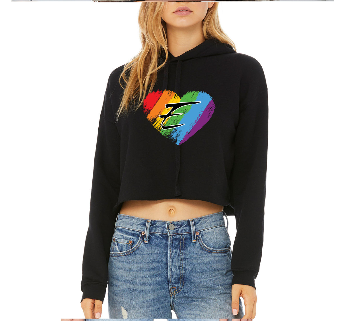 Crop Top Hoodie Pick Design