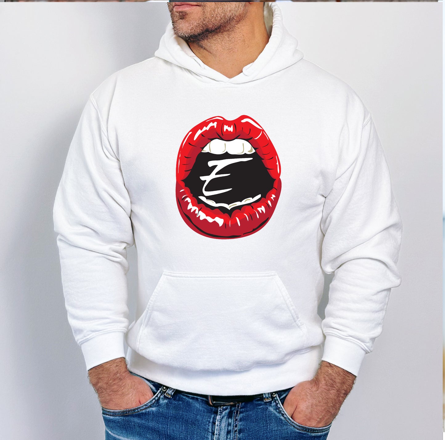 Lips E Hoodie or Crewneck Sweat Shirt