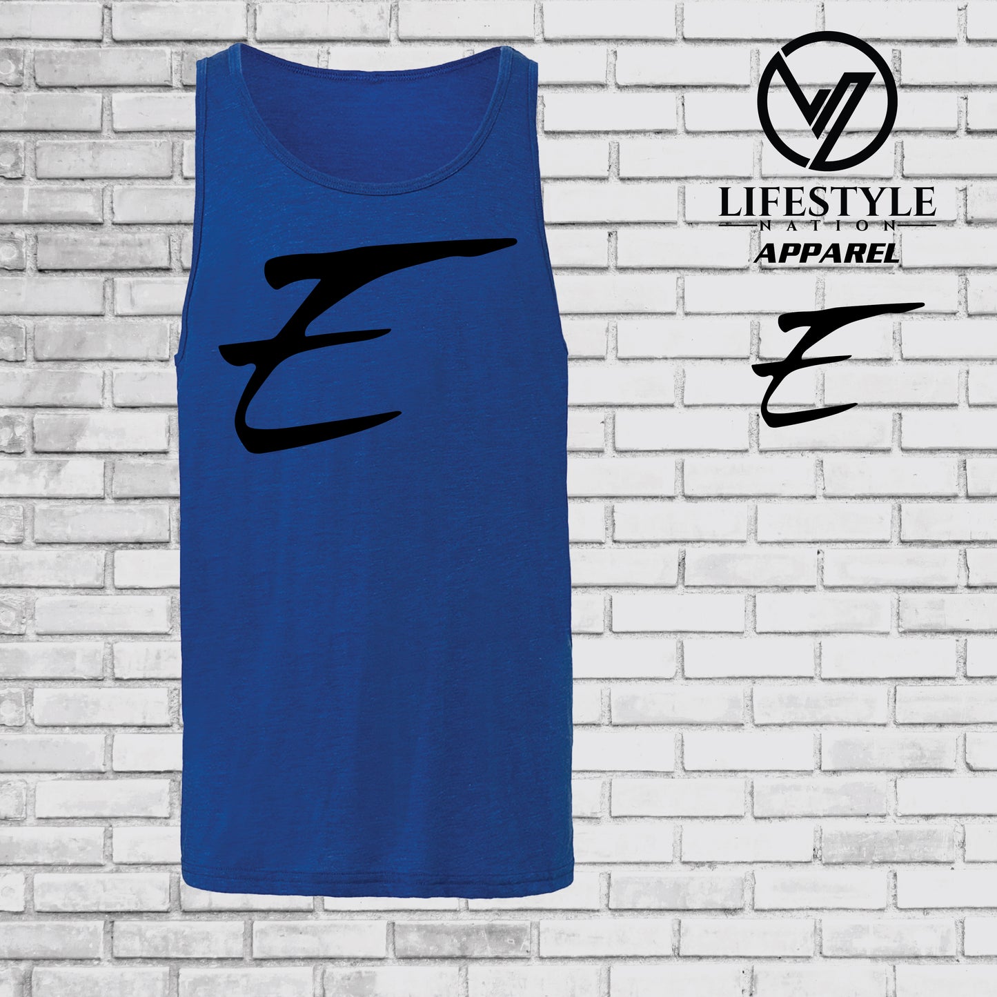 Eden Tank Top with Black E - Pick Color