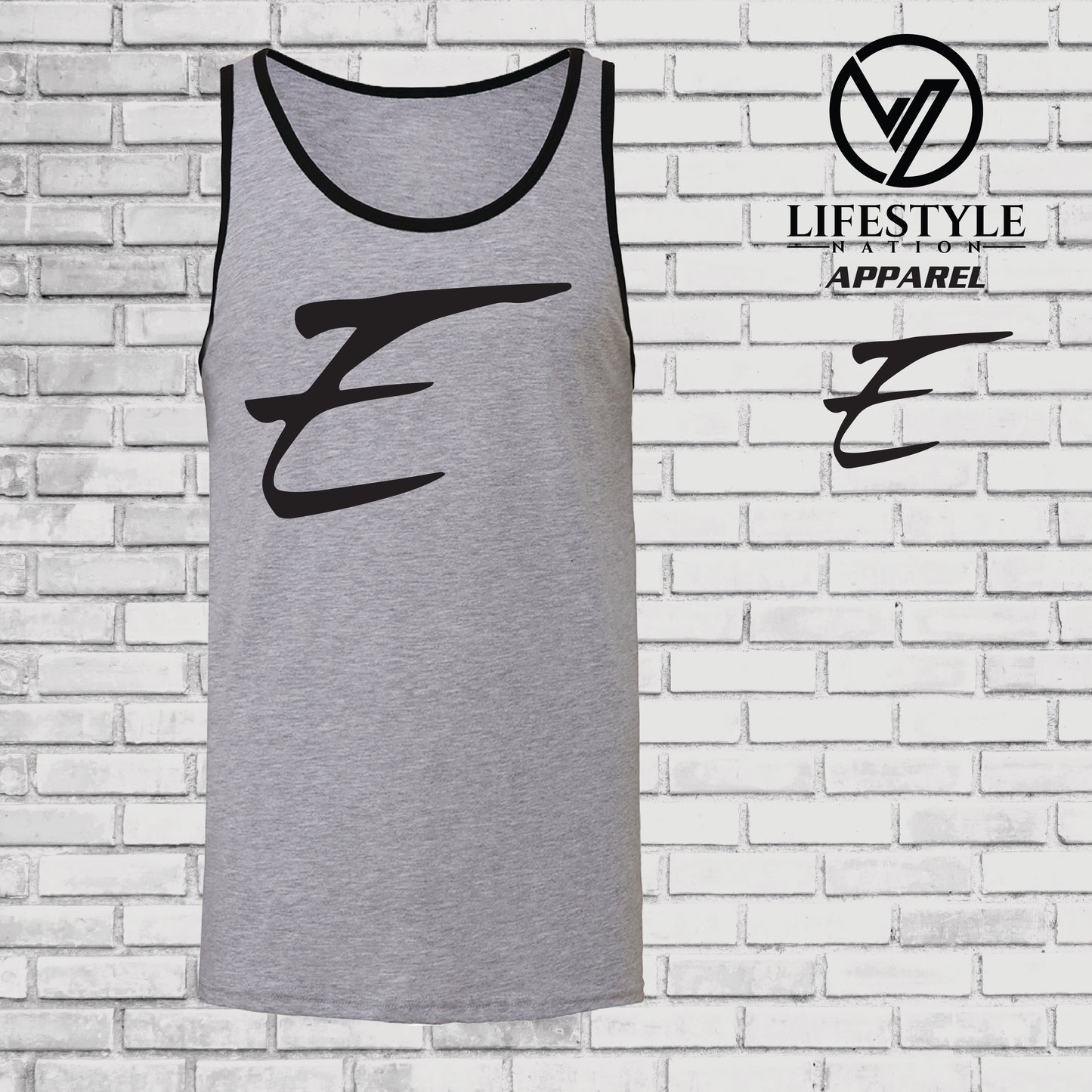 Eden Tank Top with Black E - Pick Color