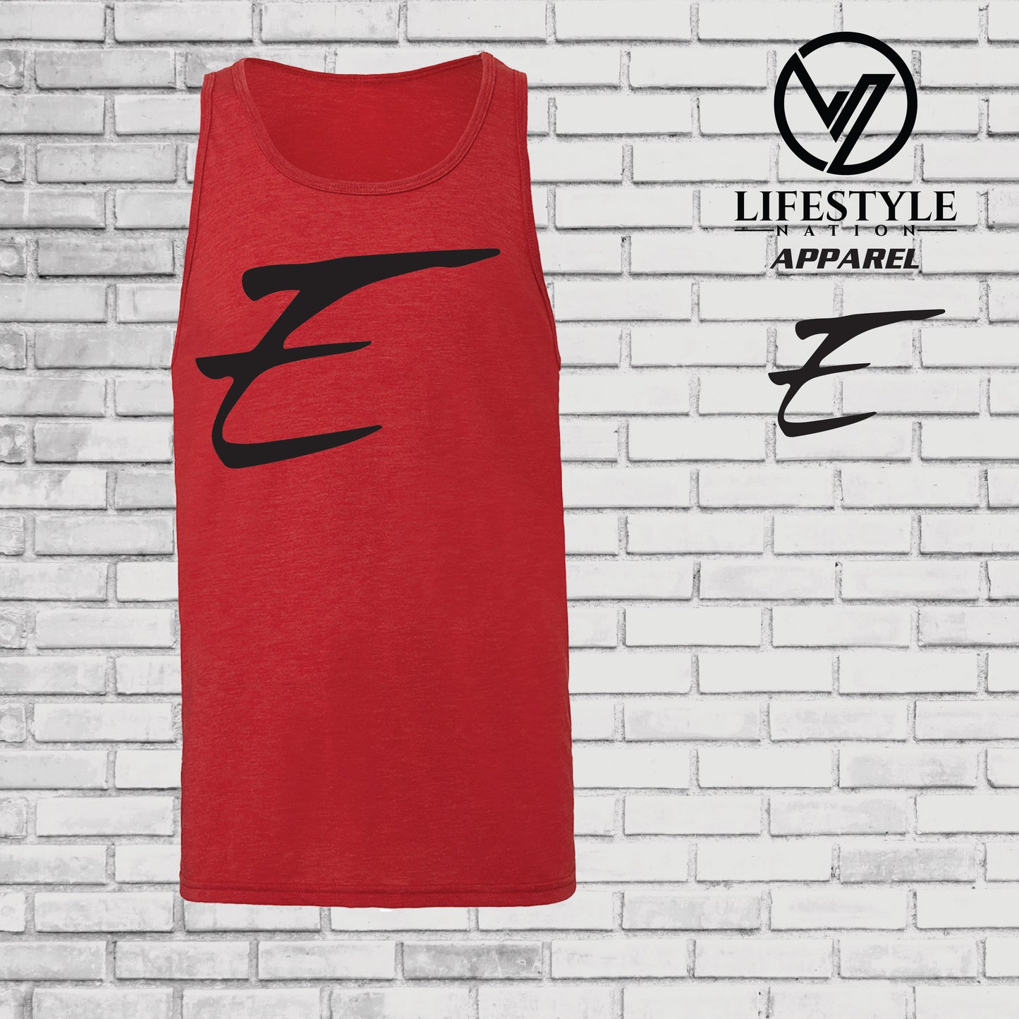Eden Tank Top with Black E - Pick Color