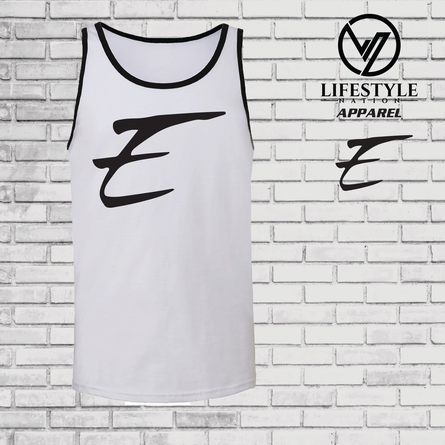 Eden Tank Top with Black E - Pick Color