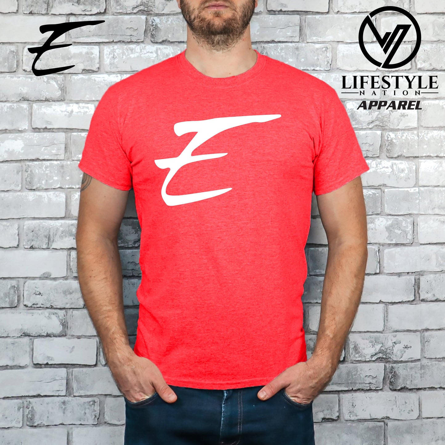 Club Eden T-Shirt Softstyle with White E - Pick Color
