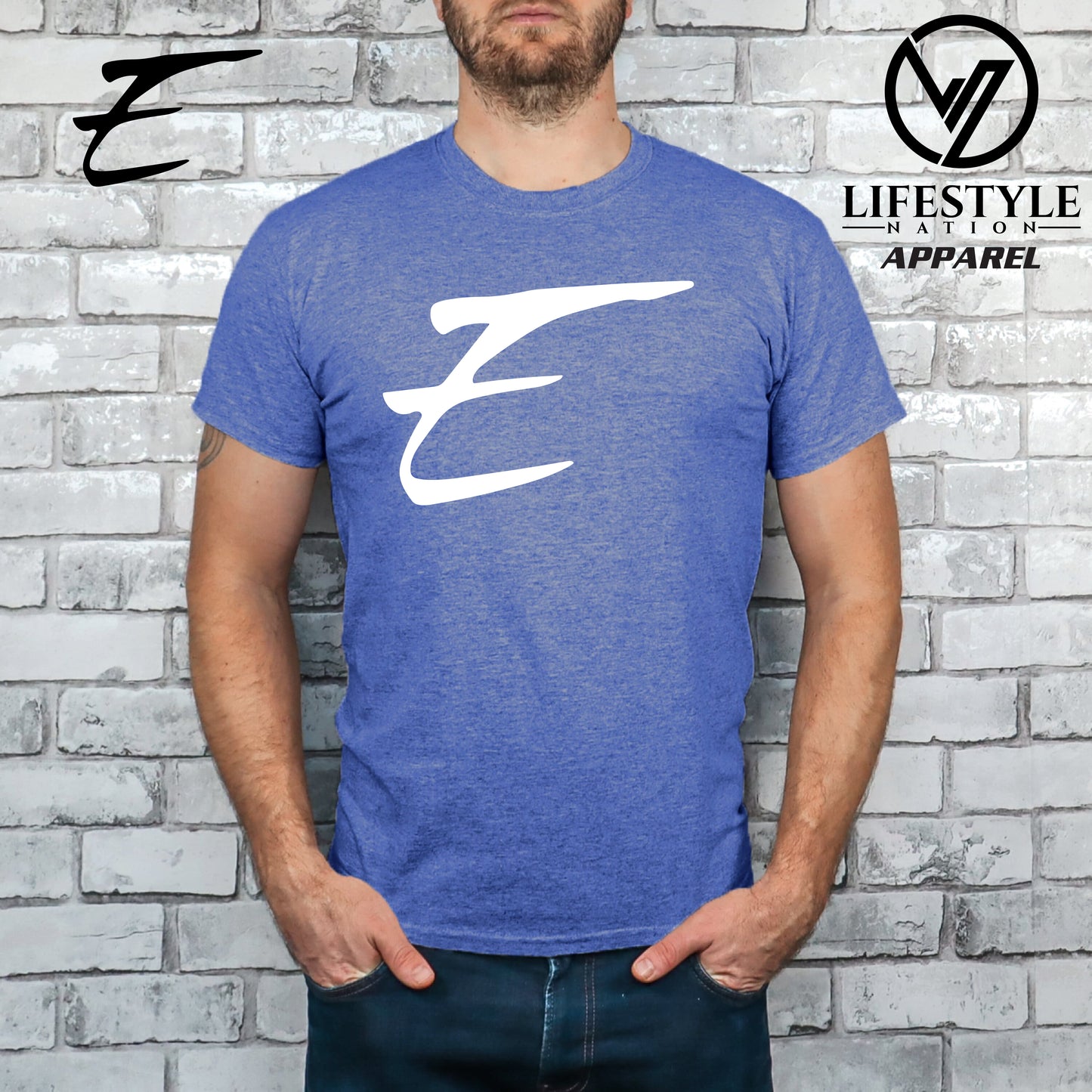 Club Eden T-Shirt Softstyle with White E - Pick Color