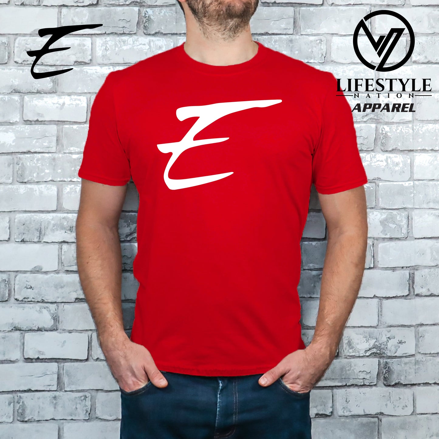 Club Eden T-Shirt Softstyle with White E - Pick Color
