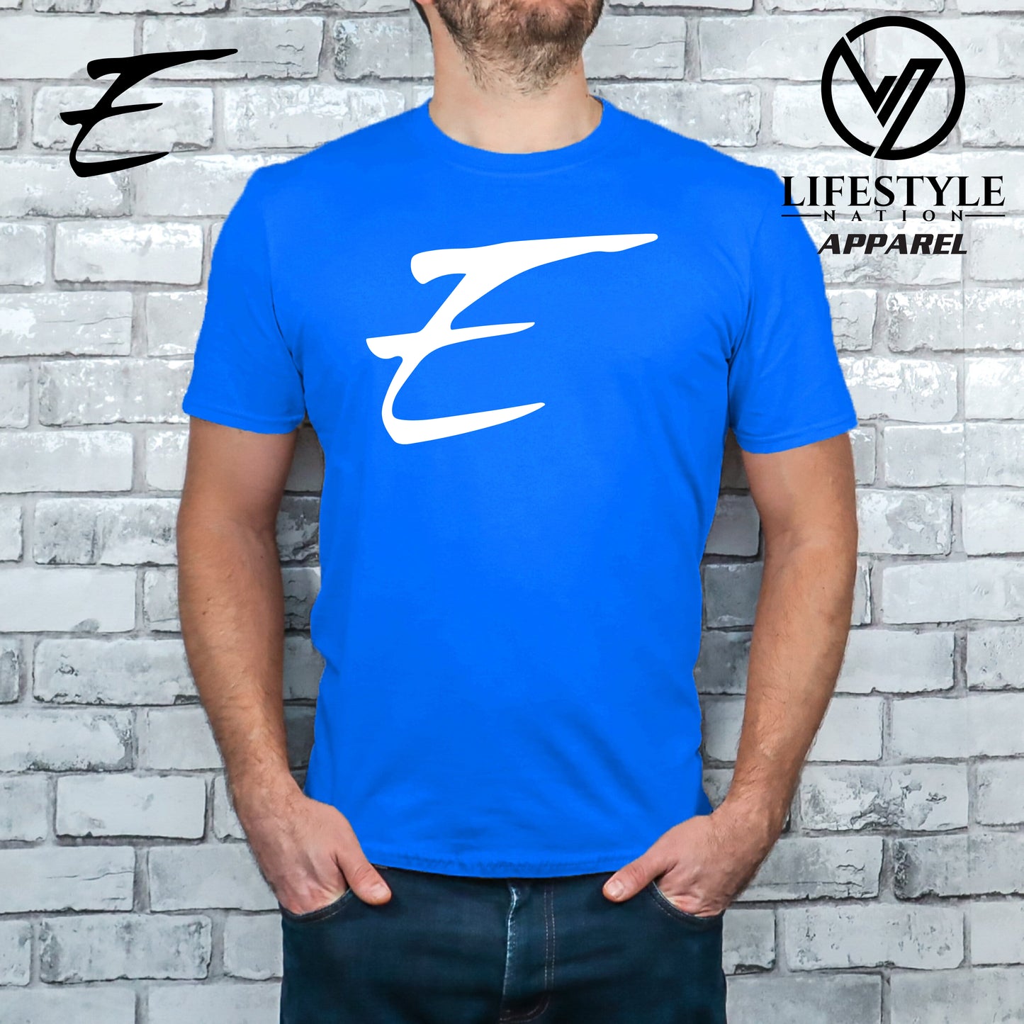Club Eden T-Shirt Softstyle with White E - Pick Color