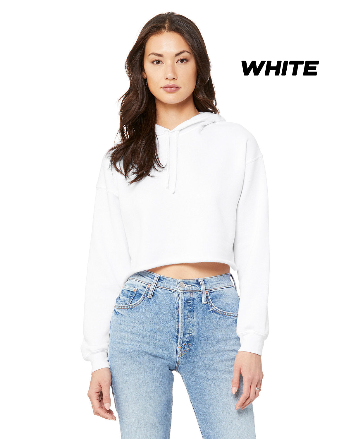 Crop Top Lifestyle Nation Hoodie Metallic Foil