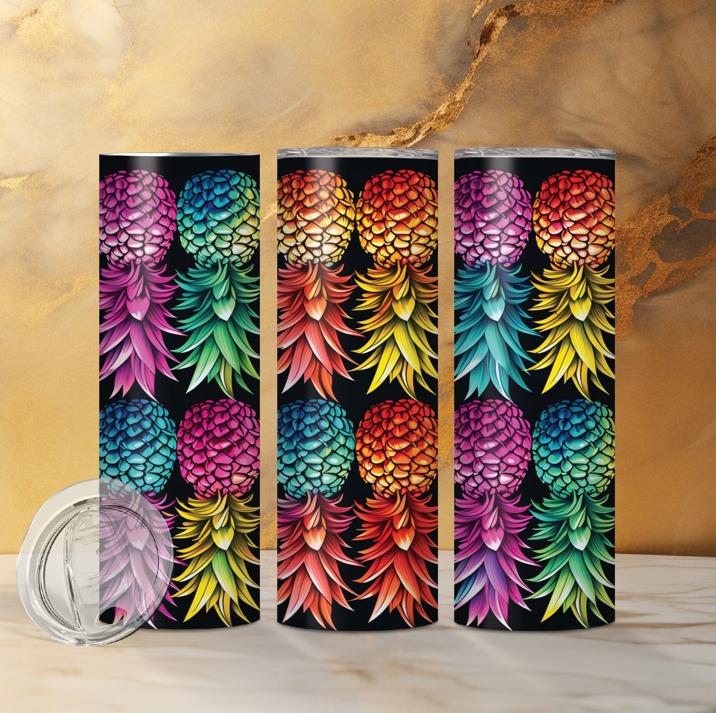 Pineapple Custom Double Insulated Drink Tumbler 2