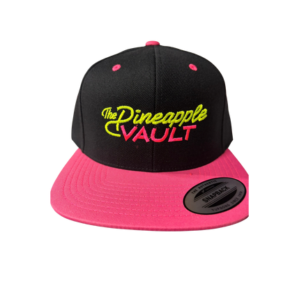 Pineapple Vault Flat Bill Snapback Hats