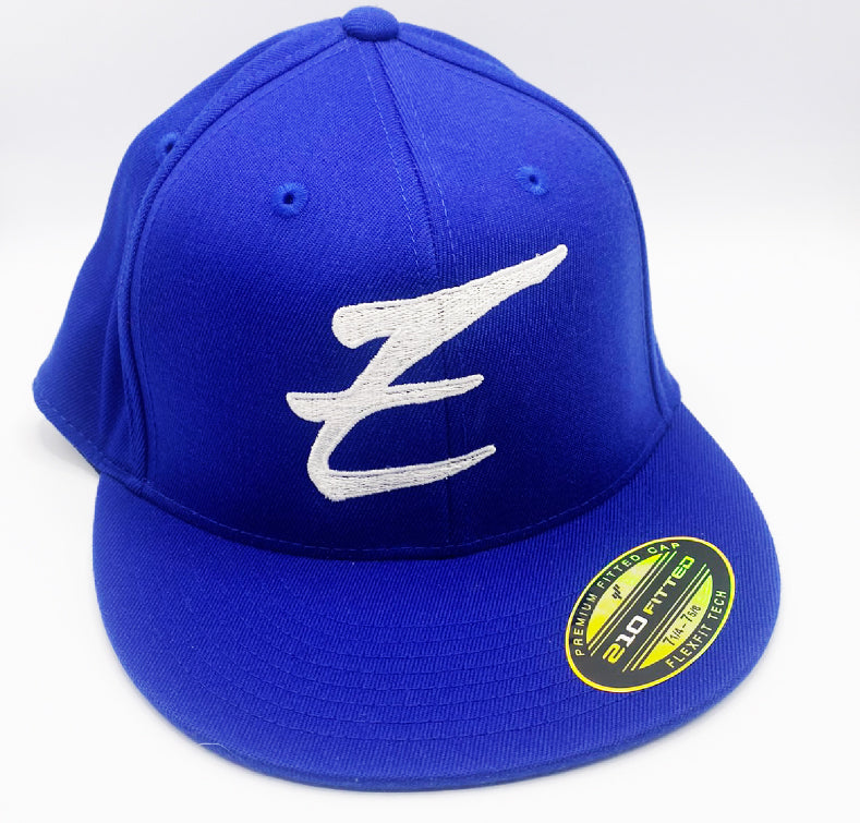 Eden Flex Fit 210 Premium Flat Bill Hat Blue