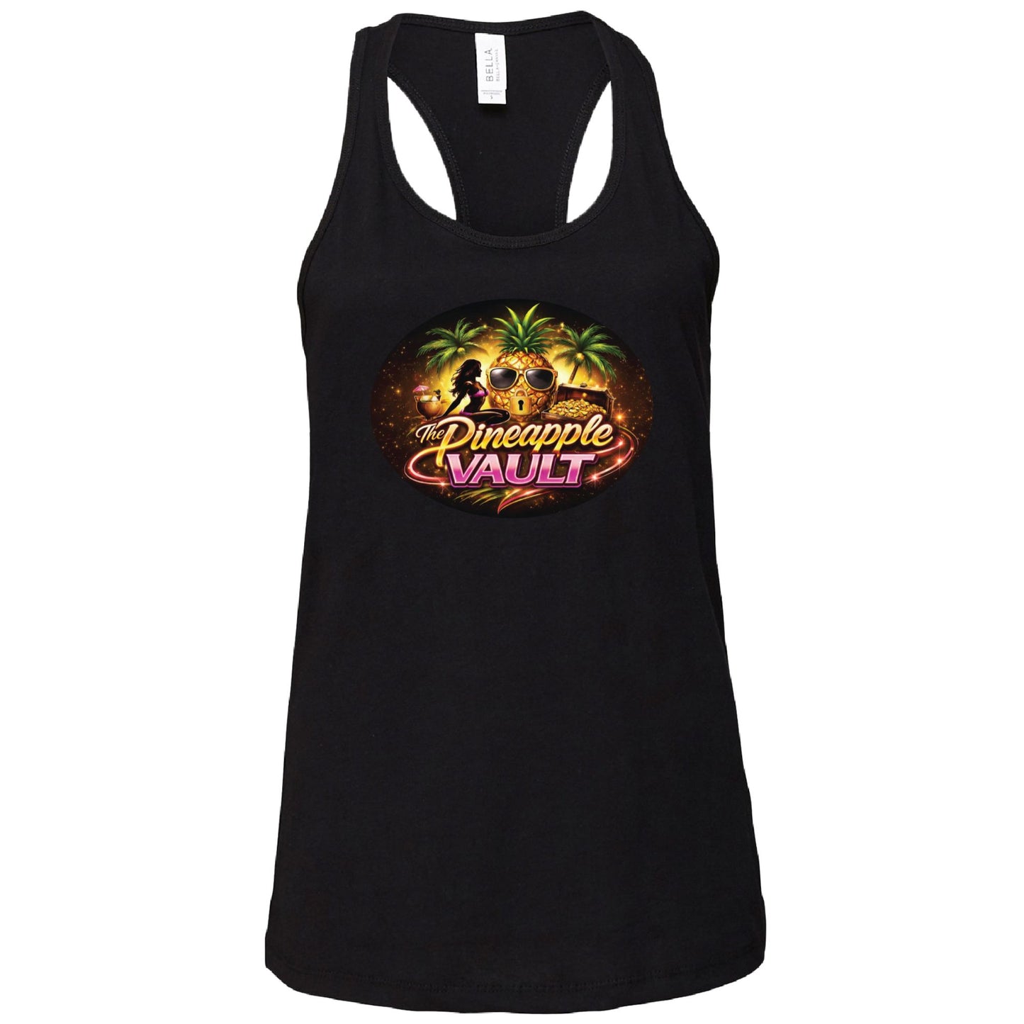 Pineapple Vault Lifestyle Female Racerback Tank Top