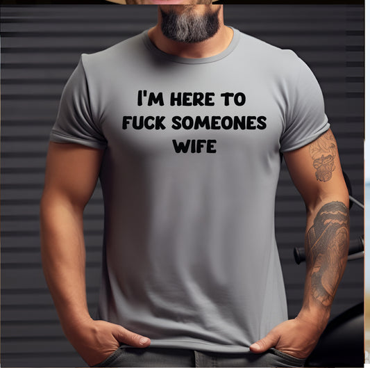 I'm Here To Fuck Somone's Wife T-Shirt