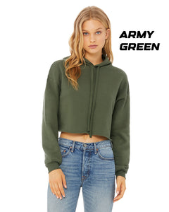 Crop Top Lifestyle Nation Hoodie Metallic Foil