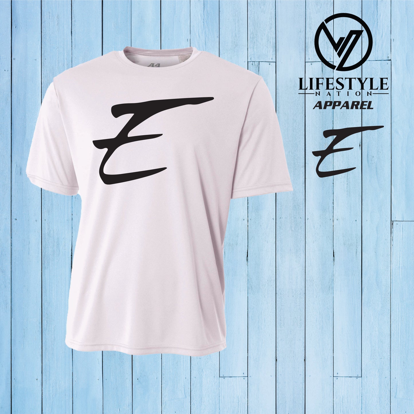 Club Eden Dri Fit T-Shirt White or Black E - Pick Color