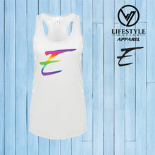 Load image into Gallery viewer, Female Racer Back Eden Tank Top with Rainbow E - Pick Color
