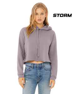 Crop Top Lifestyle Nation Hoodie Metallic Foil